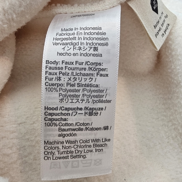 Madewell Resourced Fleece Bubble Sleeve Hoodie Sweatshirt - Picture 11 of 11